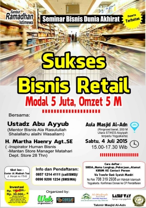 Seminar Bisnis Dunia Akhirat | Sukses Bisnis Retail