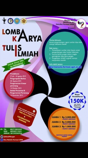 LKTI untuk Siswa SMA se-Indonesia