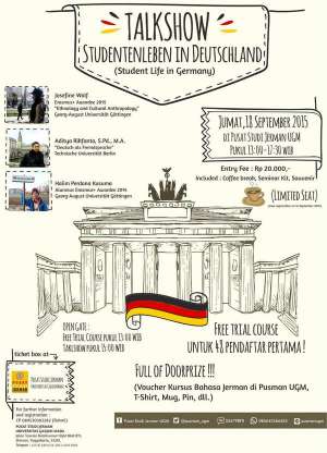 Talkshow Studentenleben in Deutschland di Pusman UGM
