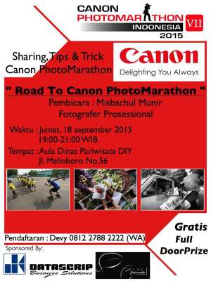 Roadshow Canon Photo Marathon di Dispar DIY