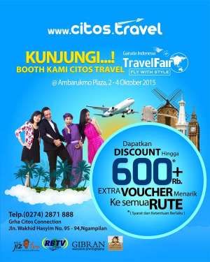 Citos Travel di Garuda Indonesia Travel Fair Ambarrukmo Plaza