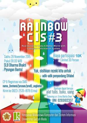 Rainbow CIS 3: Penggalangan Dana untuk SLB Dhrama Bhakti Bantul