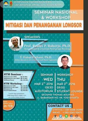 Seminar Nasional dan Workshop Mitigasi dan Penanganan Longsor