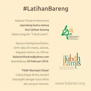 Latihan Bareng | 20 Feb 16 | Kalanari Teater