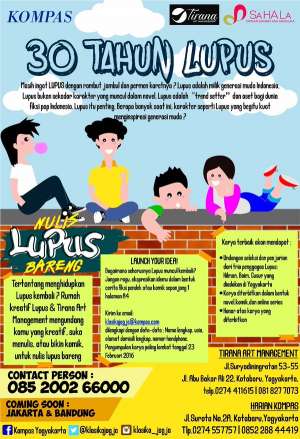 Menulis Bareng Lupus: Buat tulisan A4 kirim klasikajogja@kompas.com