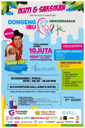 Dongeng Ibu Mencerdaskanku | Lomba Ibu Mendongeng, Lomba Mewarnai & Menggambar, Lomba Fashion Show Anak