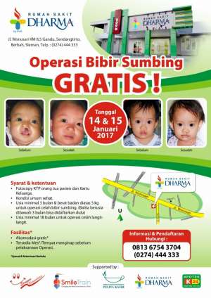 Operasi Bibir Sumbing Gratis