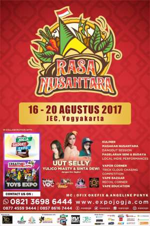 Festival Rasa Nusantara di JEC 16-20 Agustus 2017