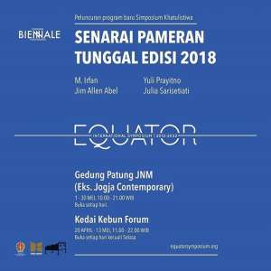 Senarai Pameran Tunggal edisi 2018