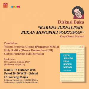 Diskusi Buku: Karena Jurnalisme Bukan Monopoli Wartawan