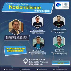 Kuliah umum dan Talkshow Nasionalisme di Era Digital