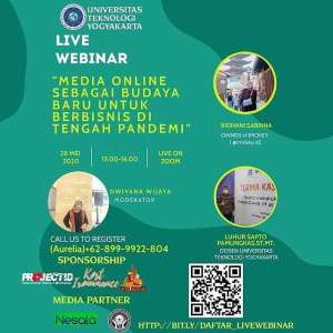 Webinar “Media Online sebagai Budaya Baru untuk Berbisnis di Tengah Pandemi”
