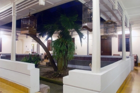 Suasana teras yang tenang di sore hari di Borobudur Guest House
