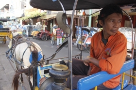 Pengemudi Andong di Jalan Malioboro