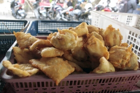 Tempe goreng angkringan Kang Doel