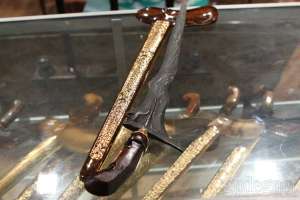 Salah satu pamor keris yang ada di kediaman mbah Djiwo