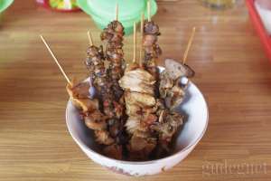 Sate kerang dan sate rempelo ati bu Sri 