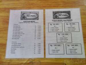 menu di gudeg bu pudji