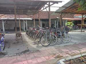 suasana di pasar sepeda GAPPSTA yogyakarta