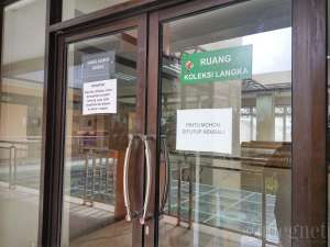 Ruang perpustakaamn Grahatama Pustaka
