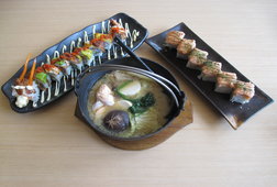 Nikmatnya  Salmon Belly Misoshiru dan Jumbo Dragon Roll