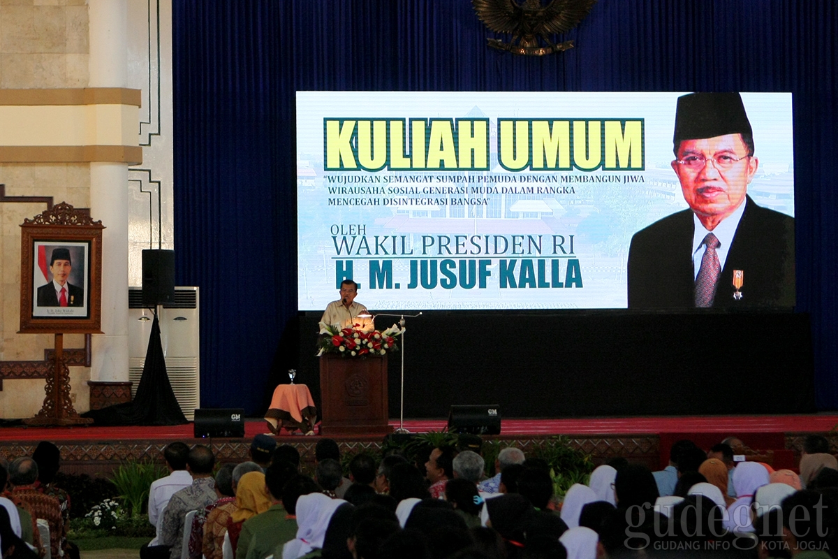 Wapres JK:  Generasi Milenial Harus Mengerti Tujuan Berbangsa