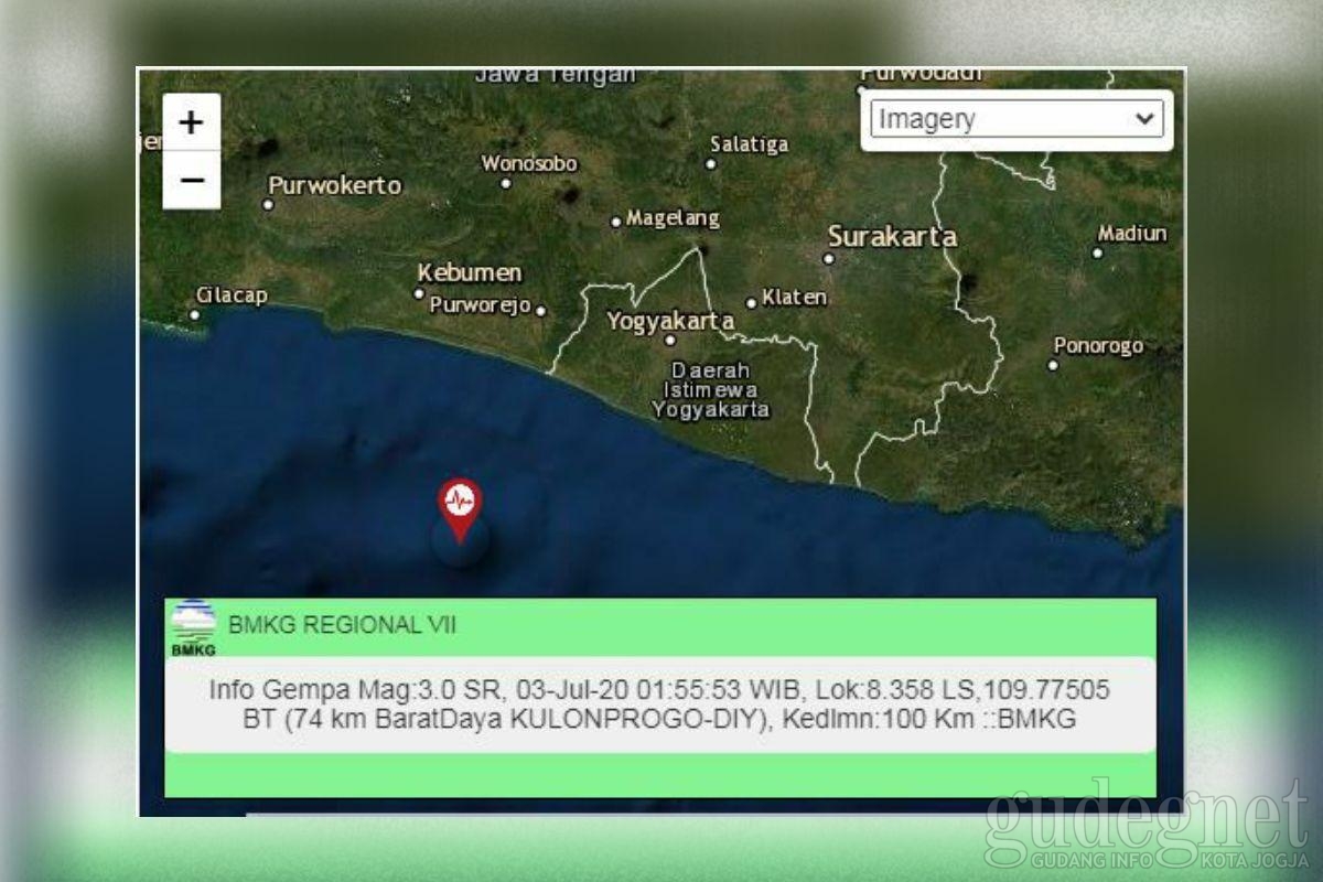 Jogja Dua Kali Digetarkan Gempa