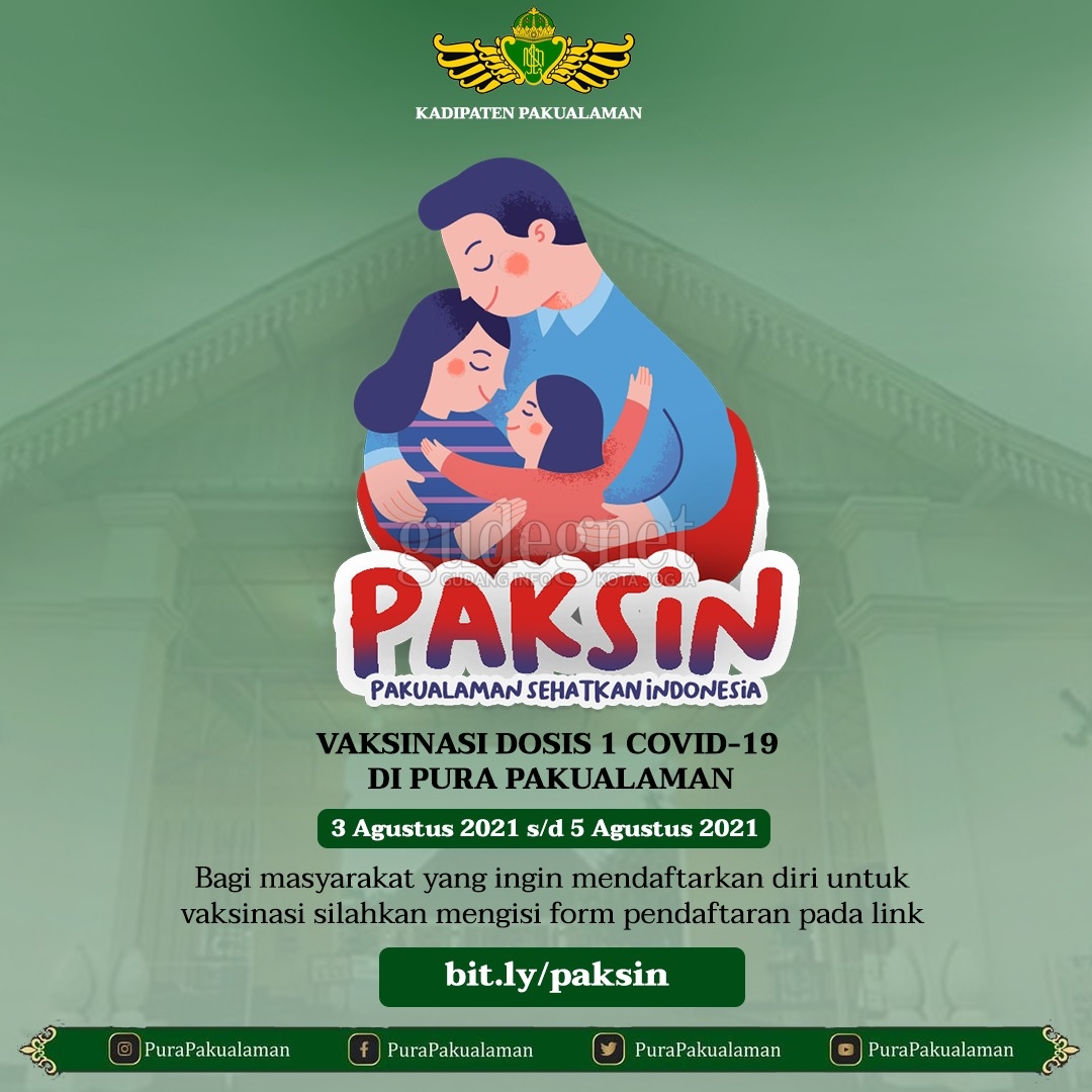 Pura Pakualaman Gelar Vaksinasi, Ini Syarat dan Cara Daftarnya Pura Pakualaman Gelar Vaksinasi, Ini Syarat dan Cara Daftarnya