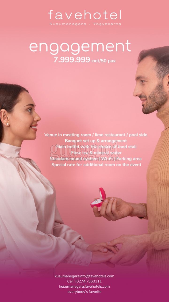 favehotel Kusumanegara Yogyakarta Hadirkan Wedding dan Engagement Package dengan Berbagai Pilihan Paket Eksklusif favehotel Kusumanegara Yogyakarta Hadirkan Wedding dan Engagement Package dengan Berbagai Pilihan Paket Eksklusif