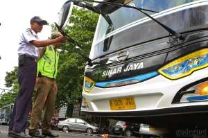 Dishub Sleman Gelar Uji Kelayakan Angkutan Umum Nataru