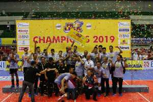 Tim Putra Surabaya Bhayangkara Samator Juarai Proliga 2019 
