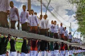 Ribuan Santri dan Kyai NU DIY Hadiri Deklarasi Dukungan pada Jokowi-Amin