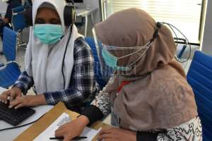 Peserta UTBK Difabel Ikuti Tes di UNY